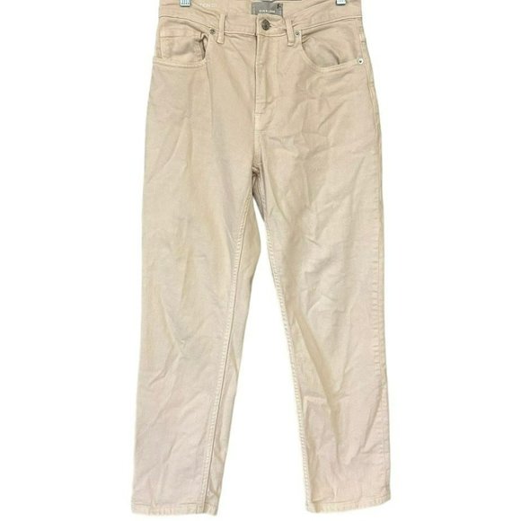 Limited Edition Everlane Light Blush Pink Straight Leg Jeans Womens 28 Ankle - Picture 1 of 5